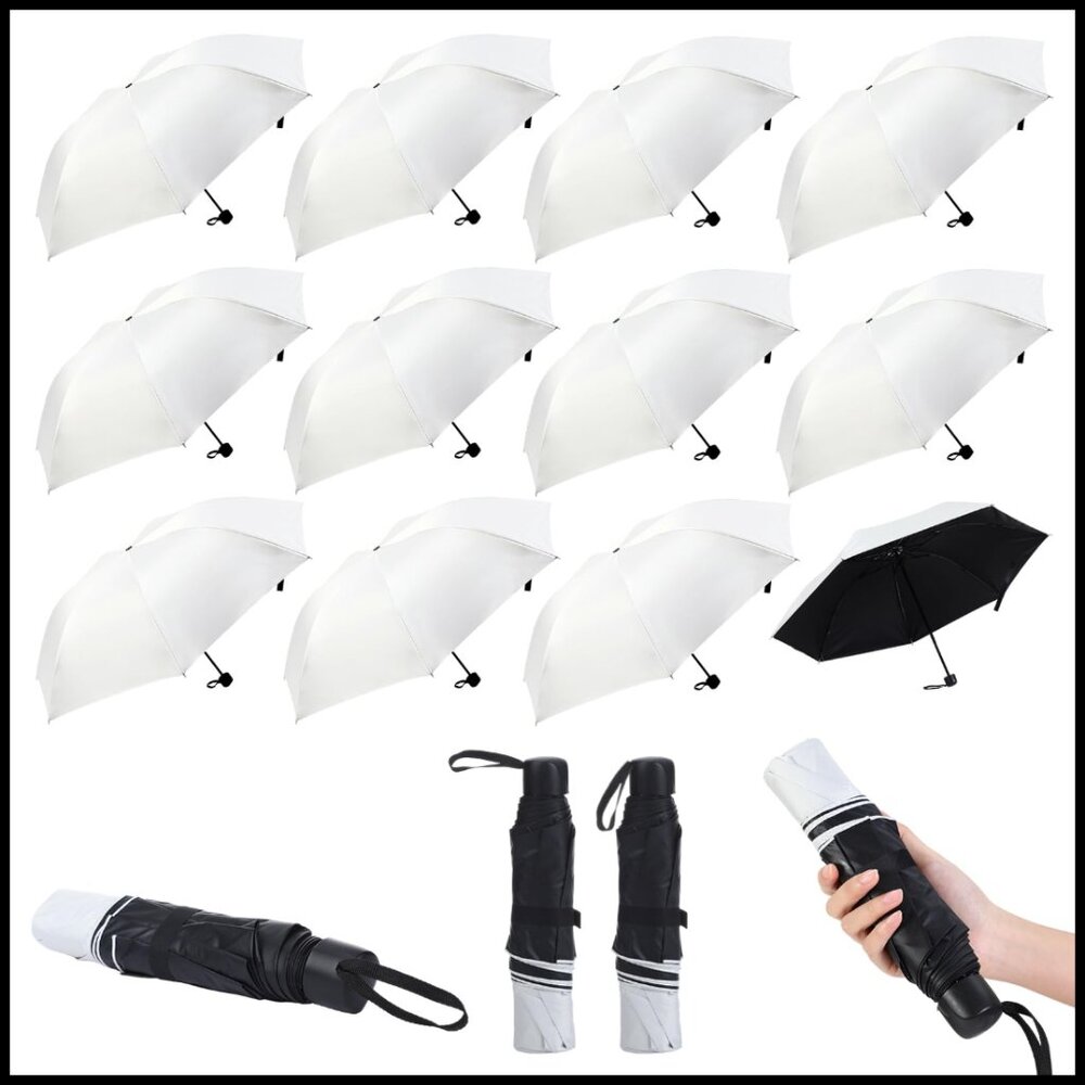 Windproof Folding Umbrella Set Portable Travel Uv… - image 1